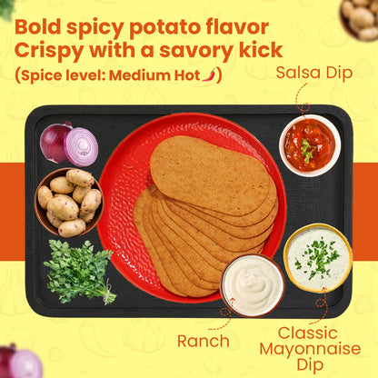 Spicy Potato Roasted Wheat Crackers (6 pack combo) Disc-O Thins