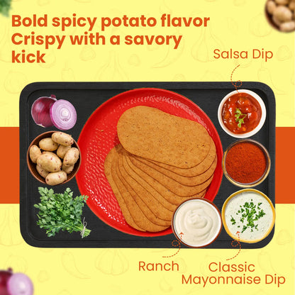 Spicy Potato Roasted Wheat Crackers (6 pack combo) Disc-O Thins