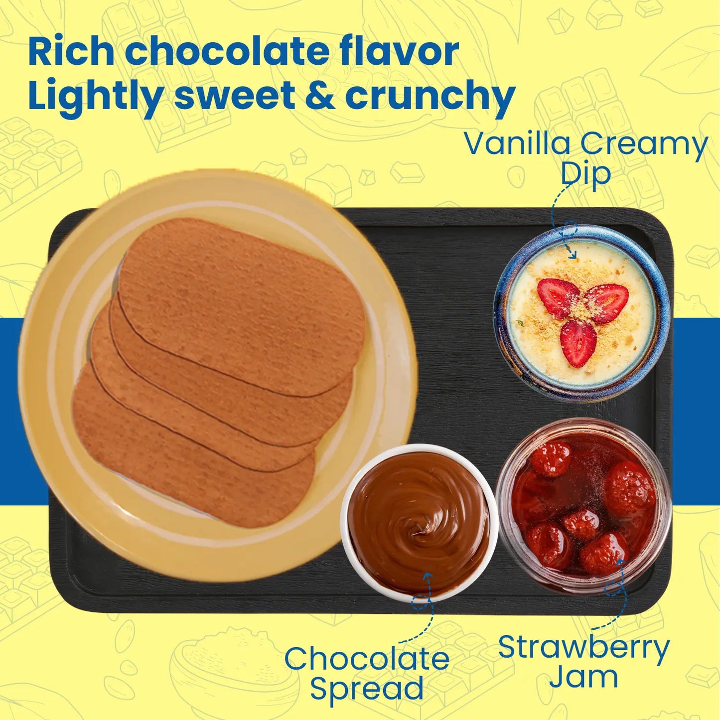 Chocolate Roasted Wheat Crackers (6 pack combo) Disc-O Thins