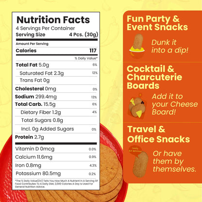 Spicy Potato Roasted Wheat Crackers (6 pack combo) Disc-O Thins