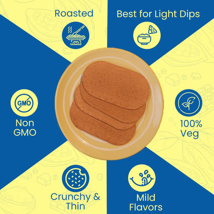 Chocolate Roasted Wheat Crackers (6 pack combo) Disc-O Thins
