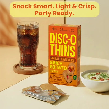 Spicy Potato Roasted Wheat Crackers (6 pack combo) Disc-O Thins