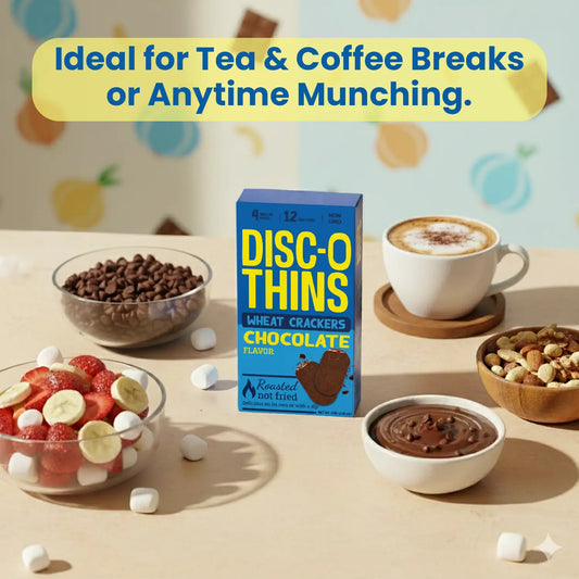 Chocolate Roasted Wheat Crackers (6 pack combo) Disc-O Thins