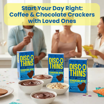 Chocolate Roasted Wheat Crackers (6 pack combo) Disc-O Thins