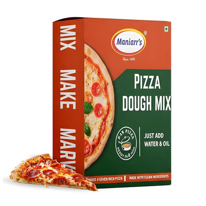 Maniarr's Pizza Dough Mix w/Pre-Activated Yeast mixed in Flour - Makes 4 x 1.76 oz Dough Balls for 4 x 7" Authentic Italian-Style Pizzas - Just Add Water & Oil, Baked in 8 Minutes - 200g (Pack of 3) - Disc-O Thins 14.99