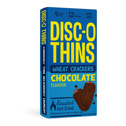 Chocolate Roasted Wheat Crackers (6 pack combo) Disc-O Thins