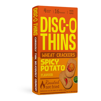 Spicy Potato Roasted Wheat Crackers (6 pack combo) Disc-O Thins